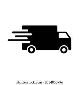 Delivery truck icon for apps and web sites