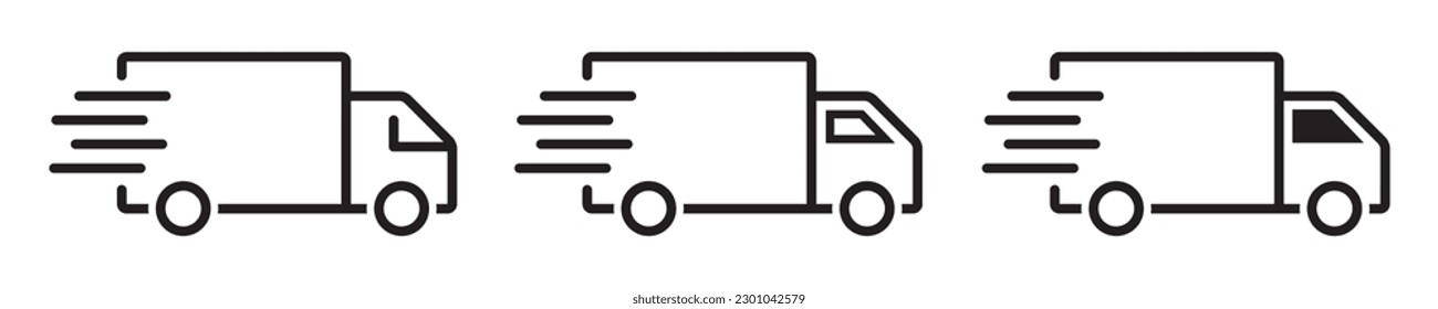 Delivery truck icon. Truck cargo icon, vector illustration