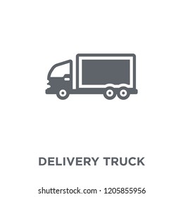 Delivery truck icon. Delivery truck design concept from Delivery and logistic collection. Simple element vector illustration on white background.