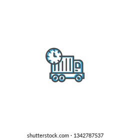 Delivery truck icon design. Shopping icon vector illustration