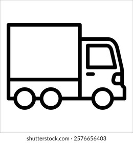 Delivery Truck Icon Element For Design
