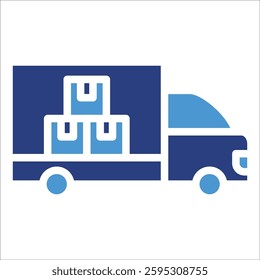 Delivery Truck Icon Element For Design