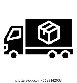 Delivery Truck Icon Element For Design