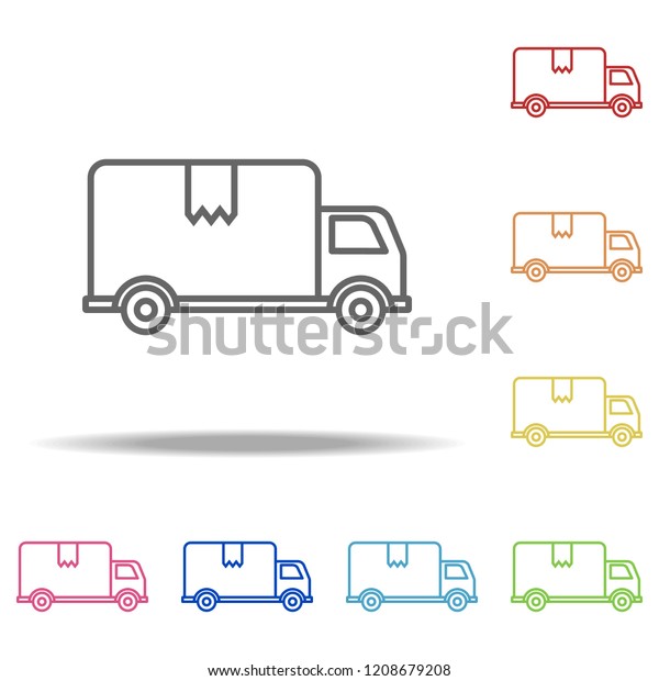 Delivery truck icon. Elements of Global\
Logistics in multi color style icons. Simple icon for websites, web\
design, mobile app, info\
graphics