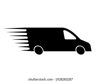 Delivery truck icon. Fast shipping. Vector illustration