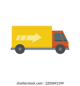 Delivery truck icon. Flat illustration of Delivery truck vector icon isolated on white background