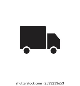 Delivery truck icon Flat line illustration