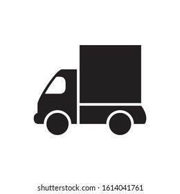 delivery truck icon, glyph style