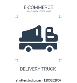 delivery truck icon. high quality filled delivery truck icon on white background. from e commerce collection flat trendy vector delivery truck symbol. use for web and mobile