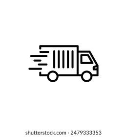 Delivery Truck Icon Ideal for Shipping and Logistics