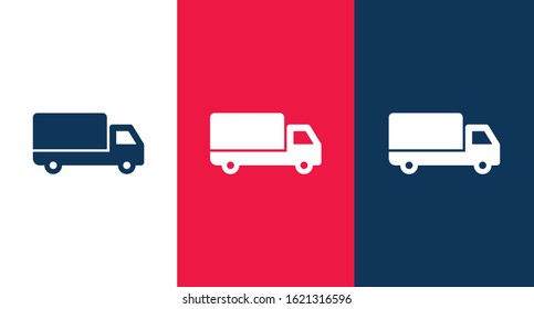 Delivery truck icon illustration isolated vector sign symbol