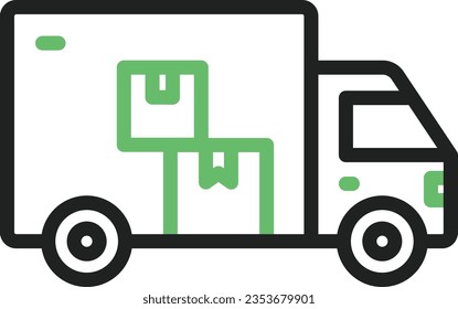 Delivery Truck Icon image. Suitable for mobile application.