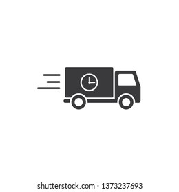 Delivery truck icon isolated on white background. Fast Delivery concept. Vector  