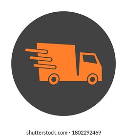 delivery truck icon isolated on white background. vector illustration 