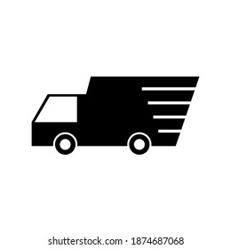 delivery truck icon isolated on white background. vector illustration