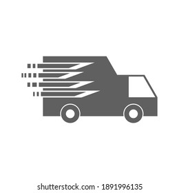 delivery truck icon isolated on white background. vector illustration