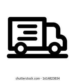 delivery truck icon isolated sign symbol vector illustration - high quality black style vector icons
