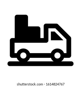 delivery truck icon isolated sign symbol vector illustration - high quality black style vector icons
