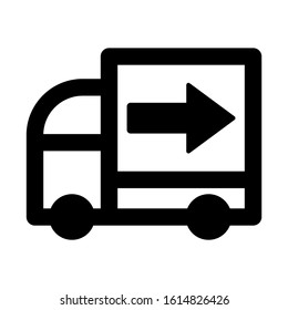 delivery truck icon isolated sign symbol vector illustration - high quality black style vector icons
