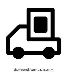 delivery truck icon isolated sign symbol vector illustration - high quality black style vector icons
