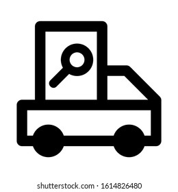 delivery truck icon isolated sign symbol vector illustration - high quality black style vector icons
