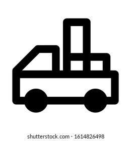 delivery truck icon isolated sign symbol vector illustration - high quality black style vector icons
