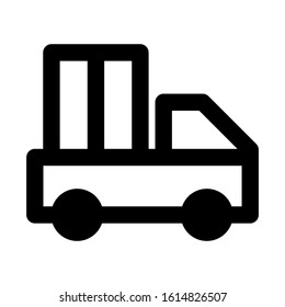 delivery truck icon isolated sign symbol vector illustration - high quality black style vector icons
