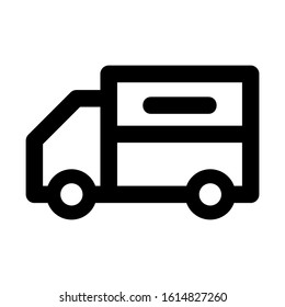 delivery truck icon isolated sign symbol vector illustration - high quality black style vector icons
