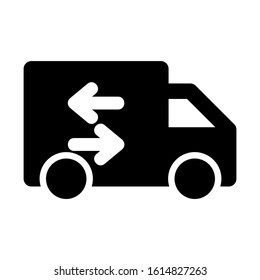 delivery truck icon isolated sign symbol vector illustration - high quality black style vector icons
