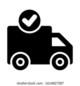 delivery truck icon isolated sign symbol vector illustration - high quality black style vector icons
