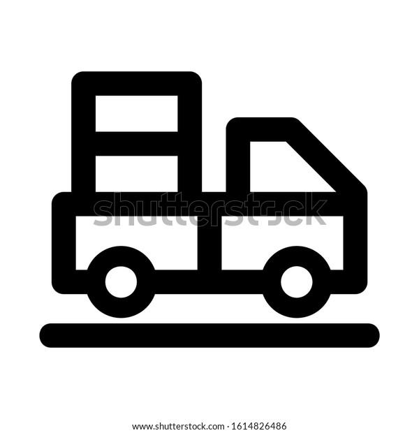 delivery truck icon isolated\
sign symbol vector illustration - high quality black style vector\
icons\
