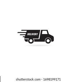 Delivery truck icon isolated. vector illustration
