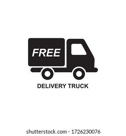 DELIVERY TRUCK ICON , LOGISTIC CARGO ICON