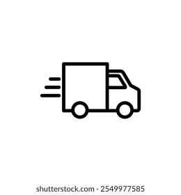 Delivery truck icon logo design. Delivery truck sign and symbol. Shipping fast delivery icon