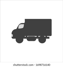 Delivery Truck icon on white background. Vector illustration.