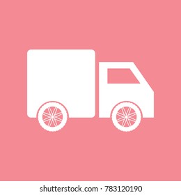 Delivery Truck icon on white background Vector