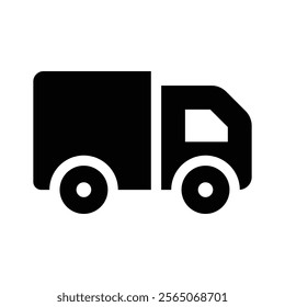 A delivery truck icon representing shipping, logistics, or transportation