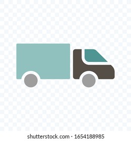Delivery truck icon. Delivery service concept. Vector illustration. on blank background. simple icon