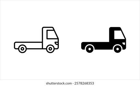 Delivery Truck icon set. Express delivery trucks icons. vector illustration on white background