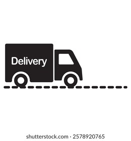 Delivery Truck Icon - Shipping and Logistics Service