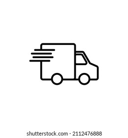 Delivery truck icon. Delivery truck sign and symbol. Shipping fast delivery icon