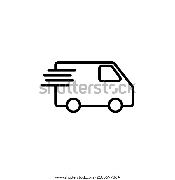 Delivery truck icon. Delivery truck sign and symbol.\
Shipping fast delivery\
icon