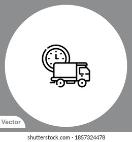 Delivery truck icon sign vector,Symbol, logo illustration for web and mobile