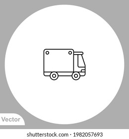 Delivery truck icon sign vector,Symbol, logo illustration for web and mobile