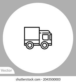 Delivery truck icon sign vector,Symbol, logo illustration for web and mobile