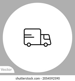 Delivery truck icon sign vector,Symbol, logo illustration for web and mobile