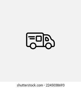 Delivery truck icon sign vector,Symbol, logo illustration for web and mobile