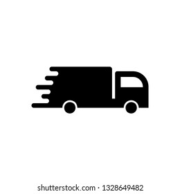Delivery truck icon. simple flat vector illustration.