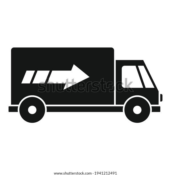 Delivery truck\
icon. Simple illustration of Delivery truck vector icon for web\
design isolated on white\
background