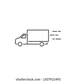 Delivery Truck icon template color editable. Delivery Truck symbol vector sign isolated on white background.